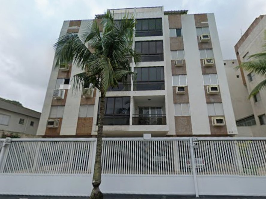 Fachada do prédio da MCO na Rua Campos Sales, 505, Guarujá